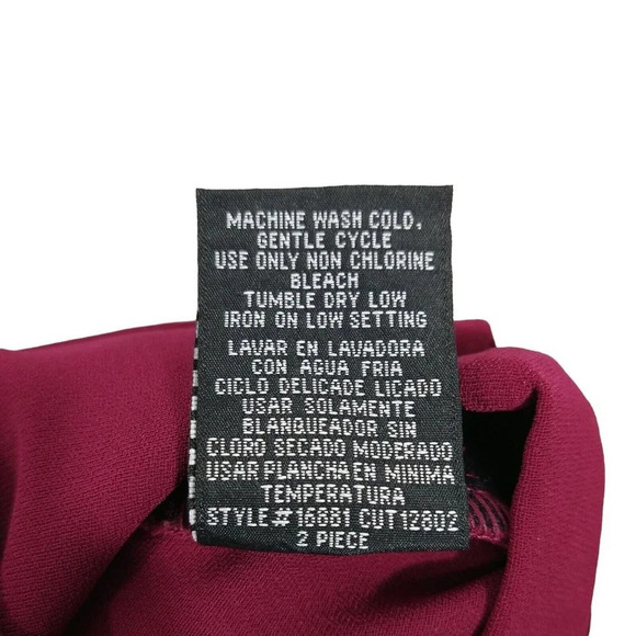 Dana Kay Blazer Jacket Covered Button Up Women Size 8 Purple Long Sleeve Pockets - Picture 7 of 7